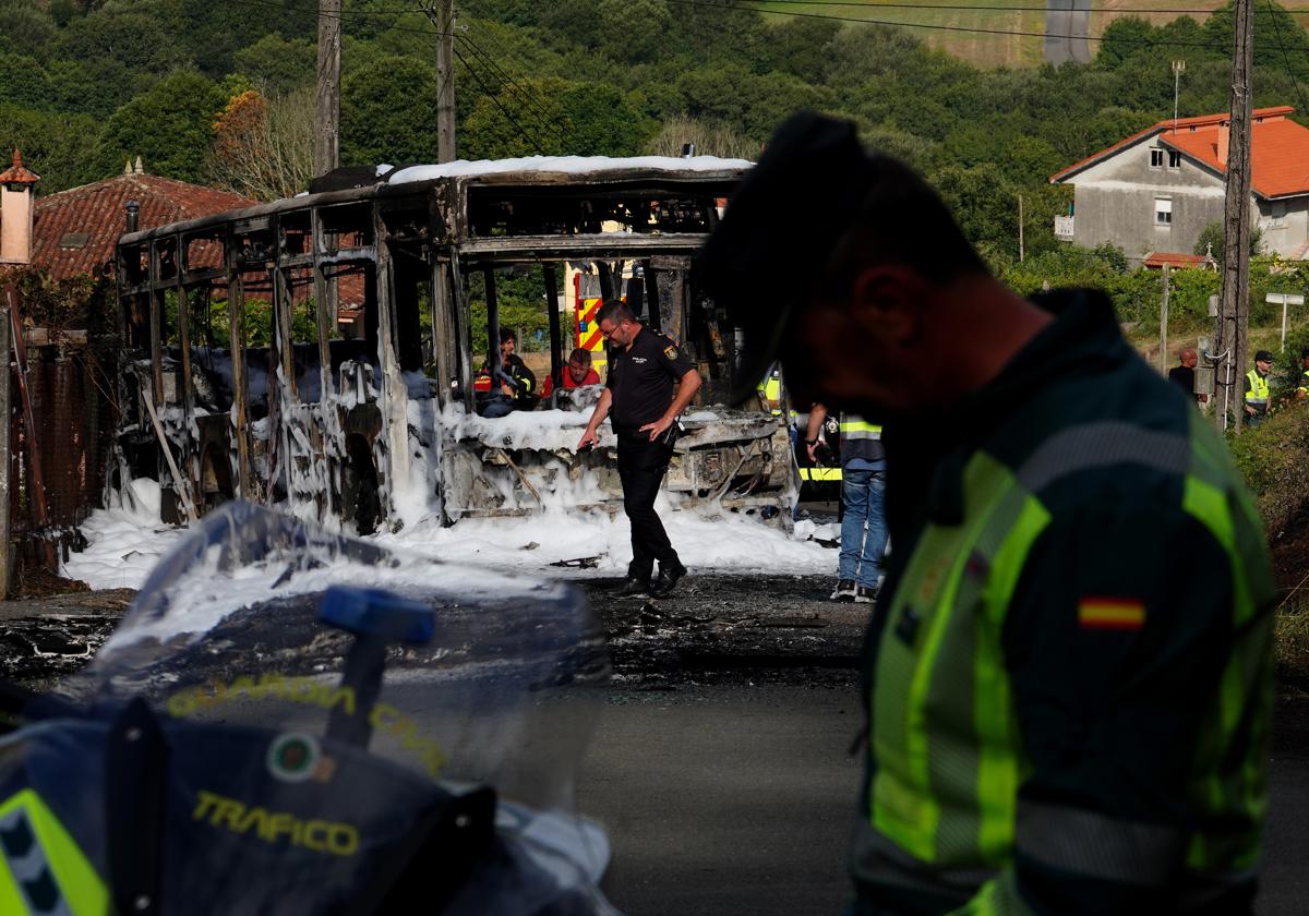 Imagen del suceso en el que el bombero en prácticas falleció