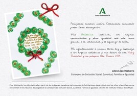 Igualdad felicita la Navidad con una tarjeta de una madre y dos hijas cordobesas víctimas de violencia machista