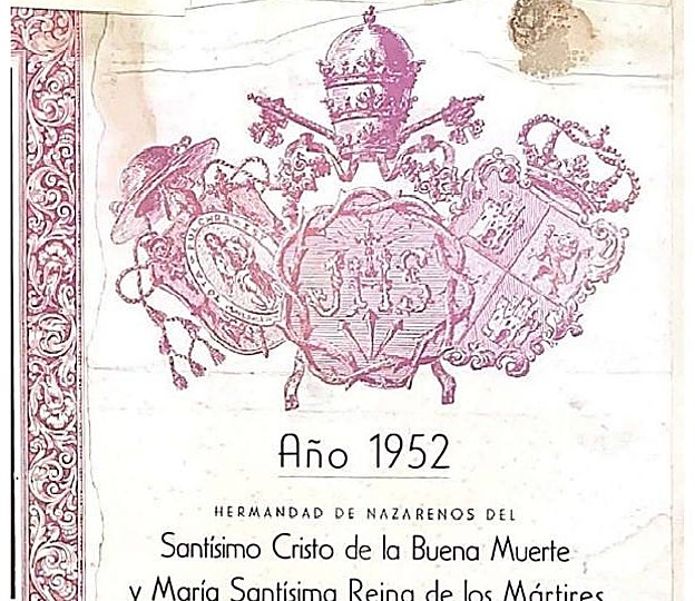Convocatoria de cultos del año 1952