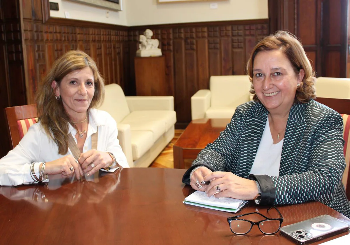 Toñi Ruiz y Conchi Cedillo se han reunido en la Diputación de Toledo