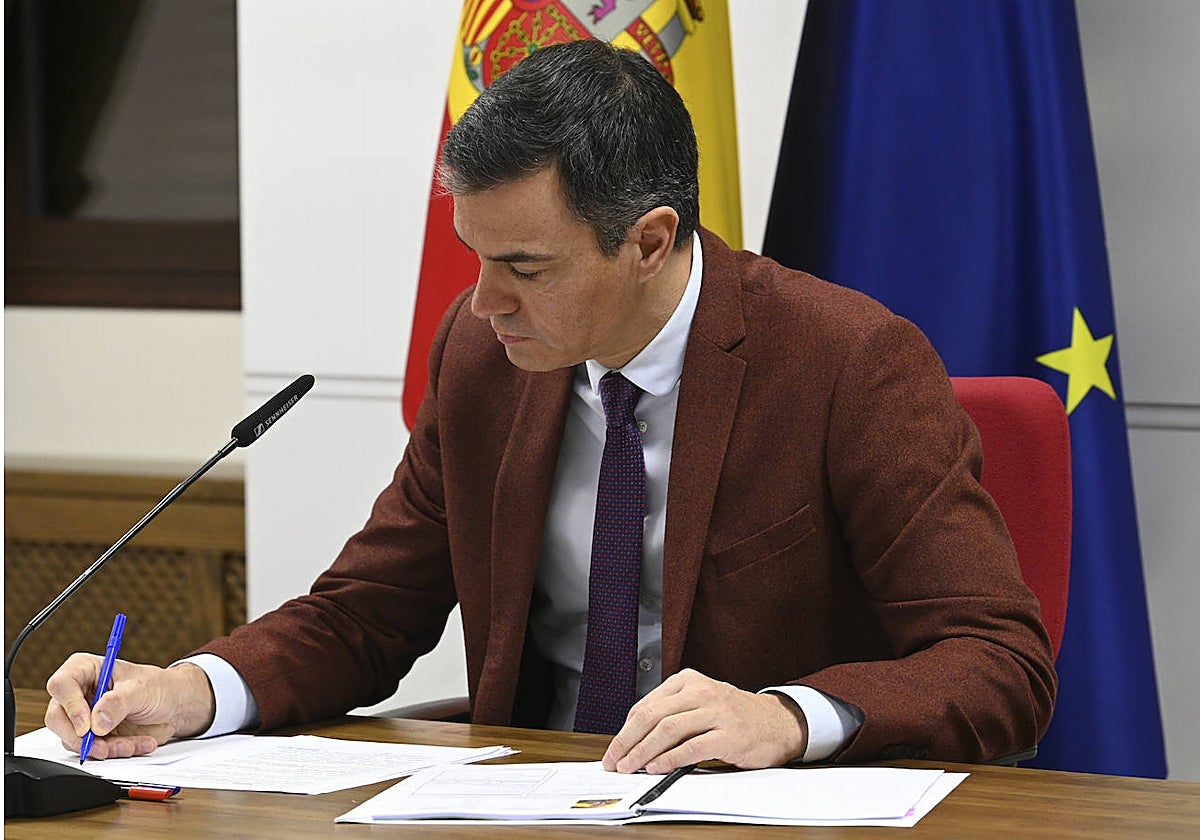 Imagen del presidente del Gobierno, Pedro Sánchez