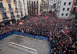 Los abertzales se jactan de su éxito y toman la calle al grito de «¡UPN Kanpora!»