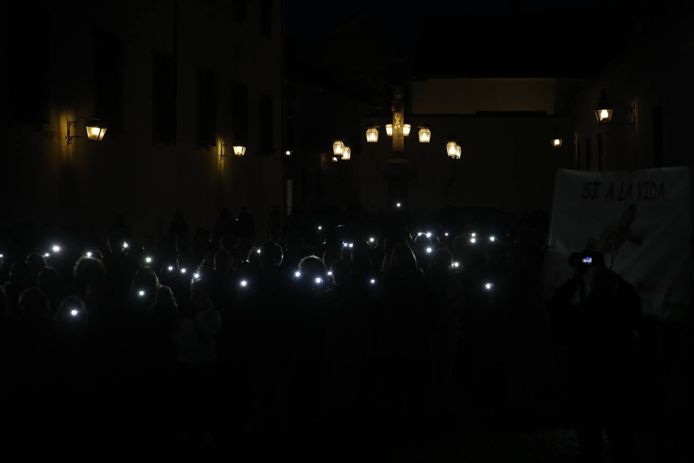 Fotos: luz en defensa de los más inocentes en Córdoba