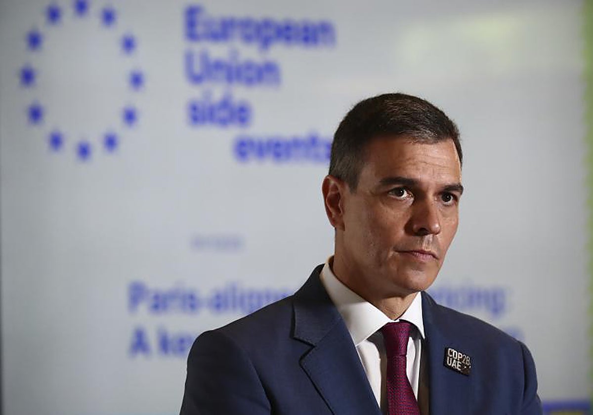 El presidente del Gobierno, Pedro Sánchez participa en un acto sobre los mercados de carbono durante la Conferencia de las Naciones Unidas sobre Cambio Climático (COP28) celebrada en Dubái