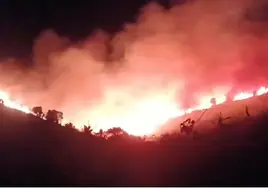 Un incendio obliga a desalojar a varias familias en fin de año en Mijas