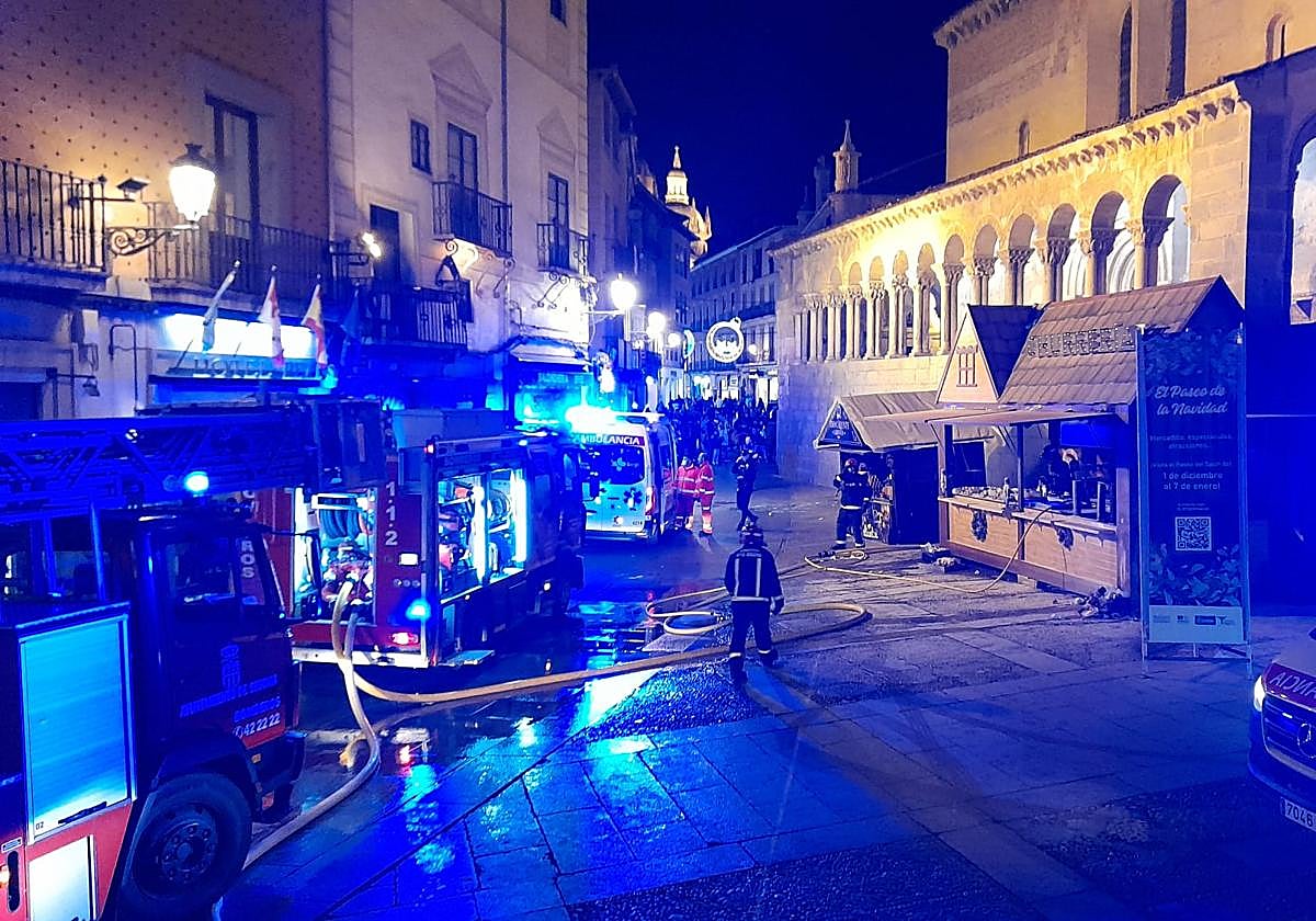 Tres personas heridas con quemaduras leves en una explosión en un puesto de churros de Segovia