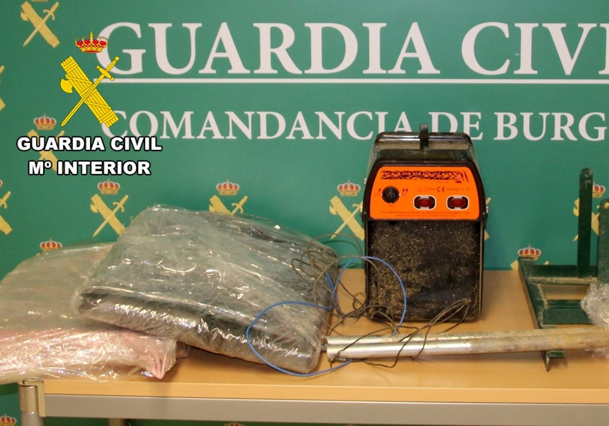 Imagen del pastor eléctrico recuperado por la Guardia Civil en Rumanía