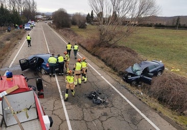 Fallece una de las víctimas de la colisión frontal en Sariegos (León)
