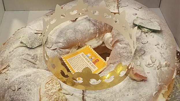 Imagen de un roscón de la Confitería Maisa