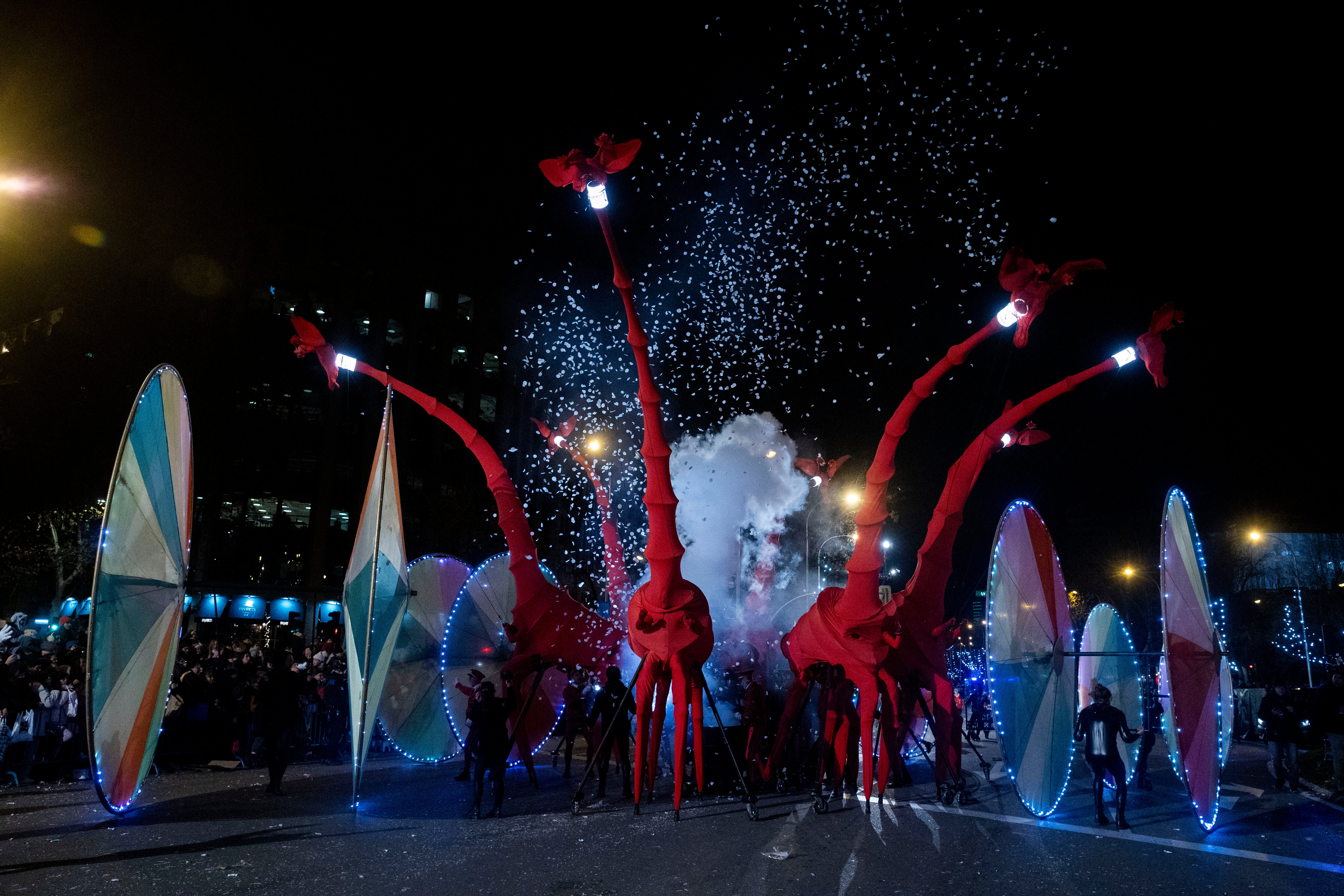 La cabalgata de Reyes en Madrid, en imágenes