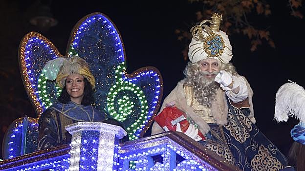 El rey Melchor en la cabalgata de Valladolid