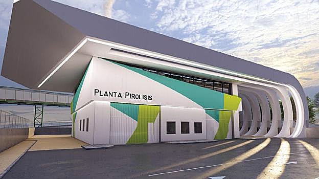 Planta de pirólisis para la conversión de residuos en biocombustible