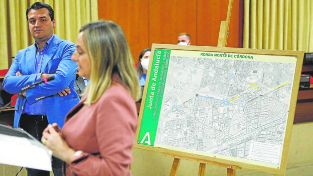 Imagen de la presentación en 2020 en el Ayuntamiento del proyecto de la Ronda Norte de Córdoba