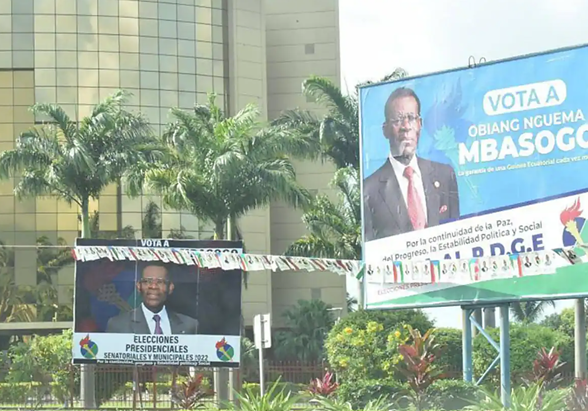 Campaña electoral de Obiang
