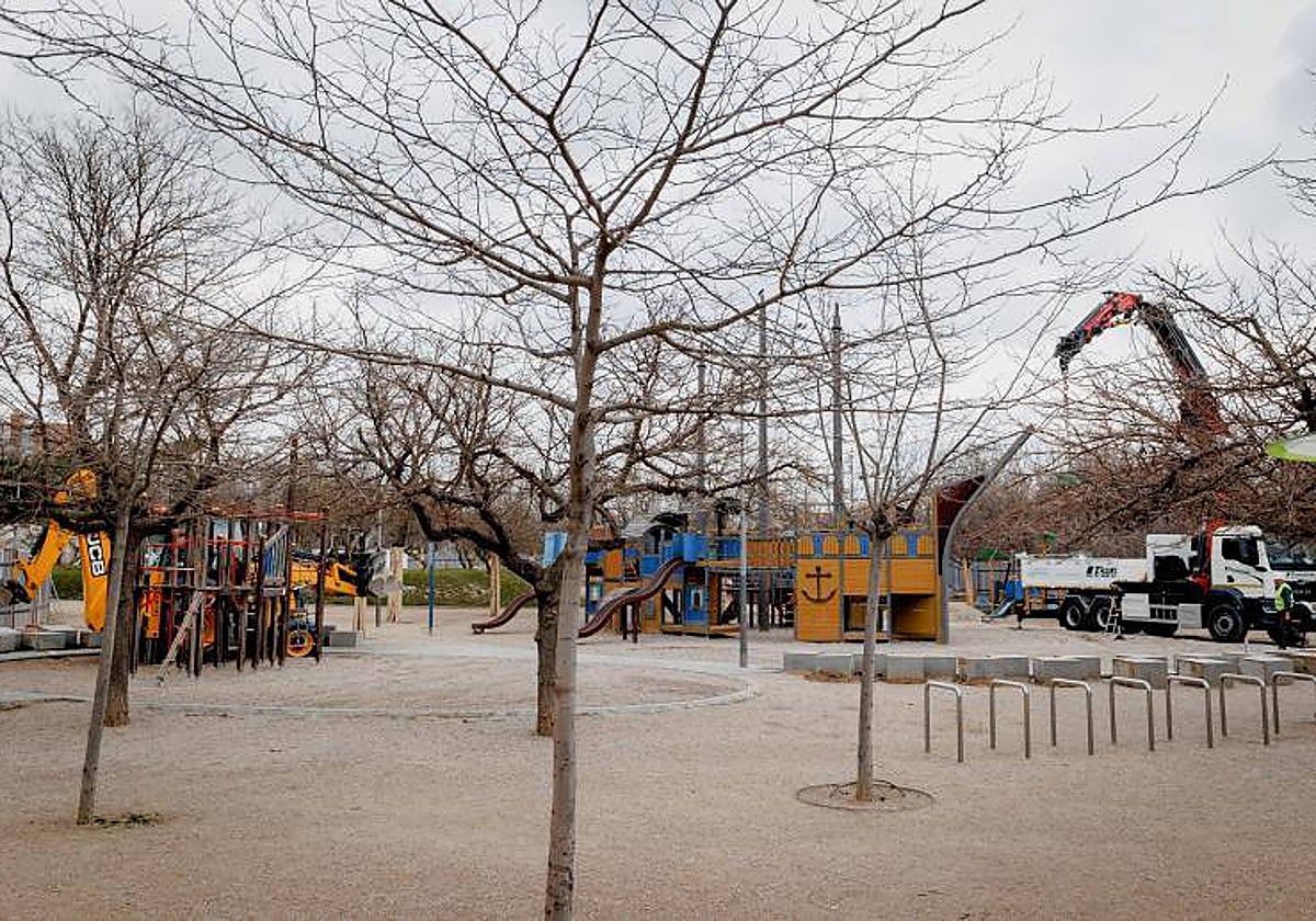 Obras de ampliación de la línea 11 de Metro en Madrid Río