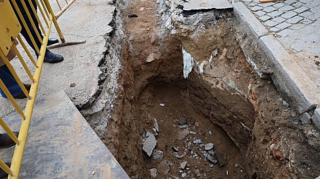 Restos de la muralla localizados