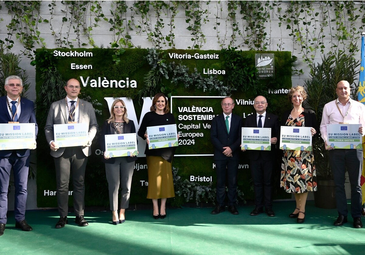 La alcaldesa de Valencia, María José Catalá, en la ceremonia Mission Cities