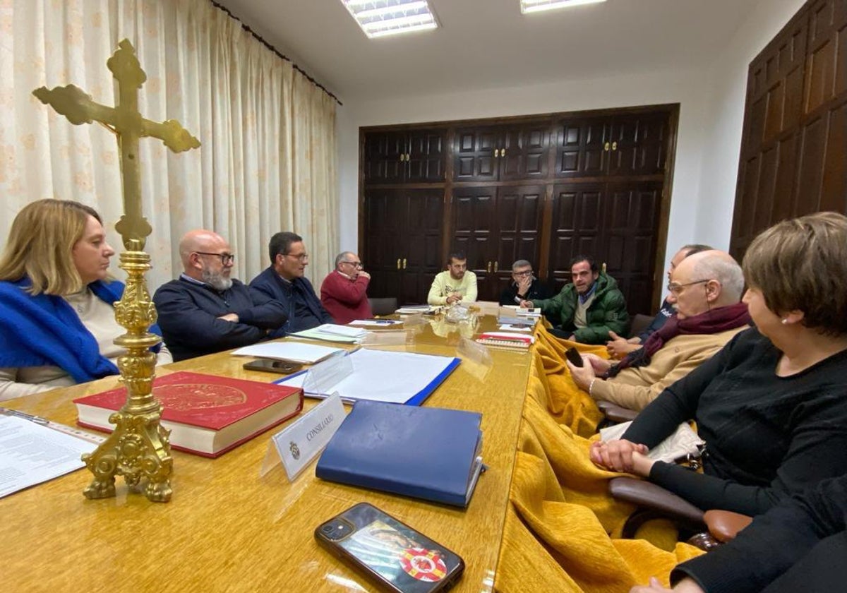 La Agrupación de Cofradías de Priego de Córdoba durante la reunión