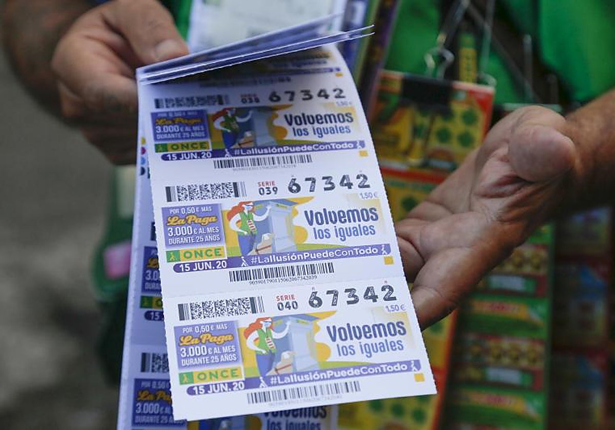 Imagen de archivo de cupones de la ONCE