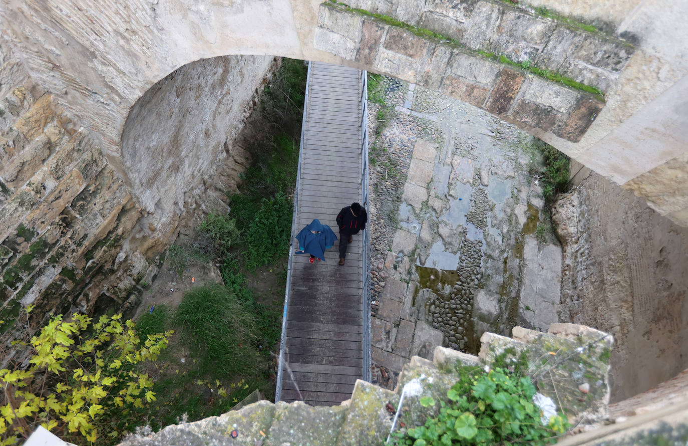 Fotos: la sequía deja bajo mínimos el cauce del río Guadalquivir en Córdoba