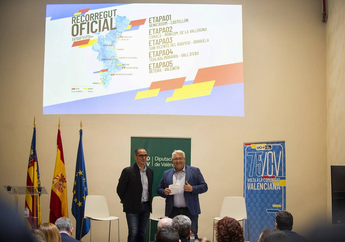 Imagen de la presentación de la 75ª Vuelta a la Comunidad Valenciana