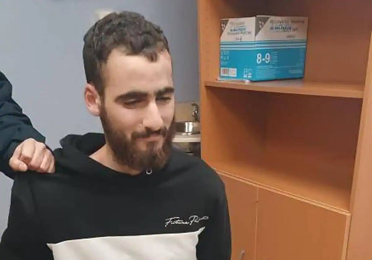 Yassine Kanjaa el día que fue detenido