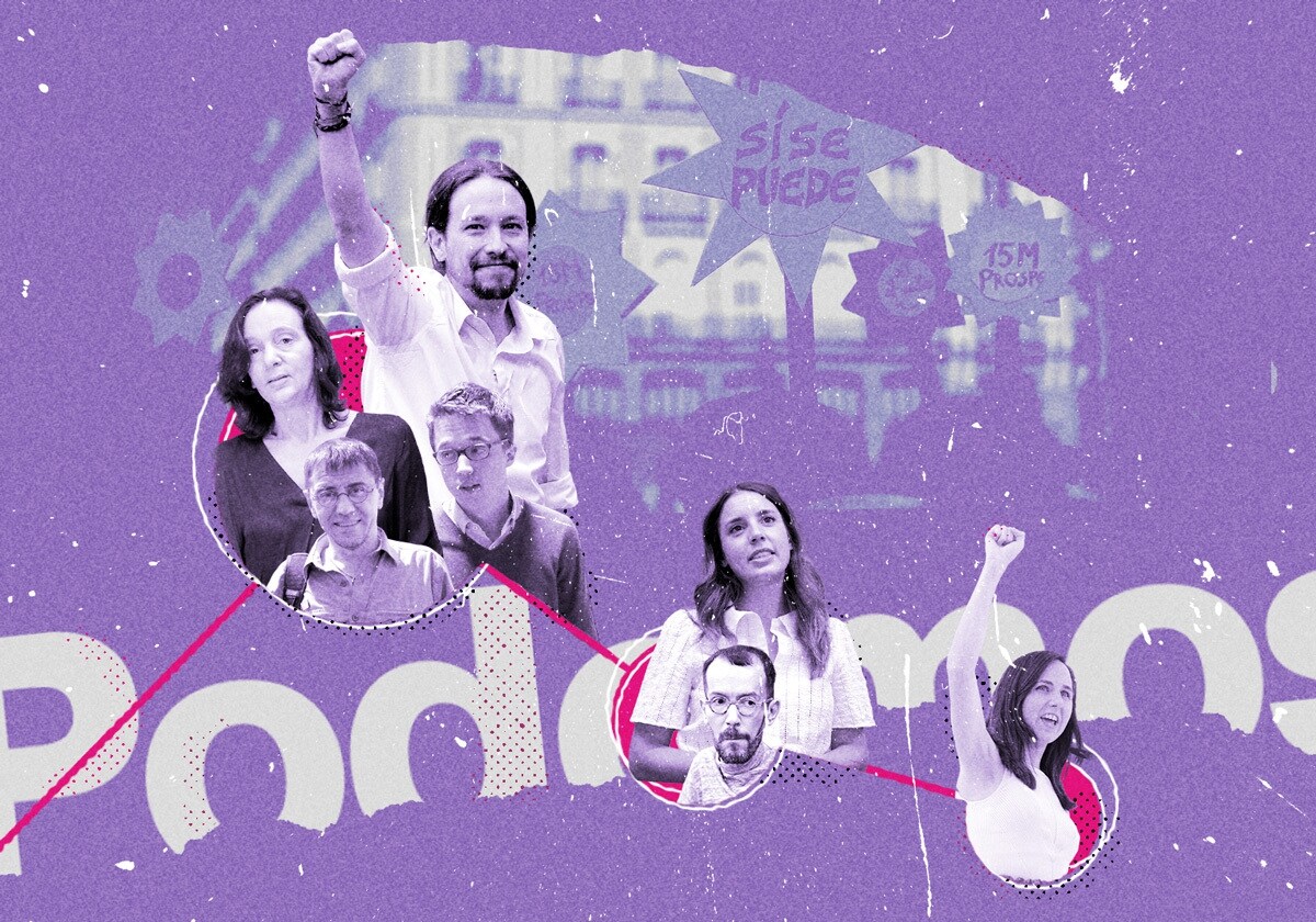 Ilustración del décimo aniversario de Podemos