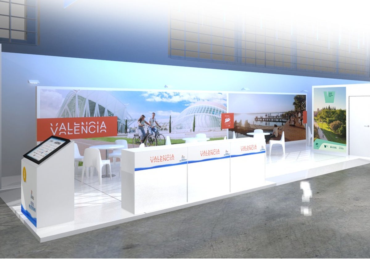 Proyección del stand de Valencia en Fitur 2024