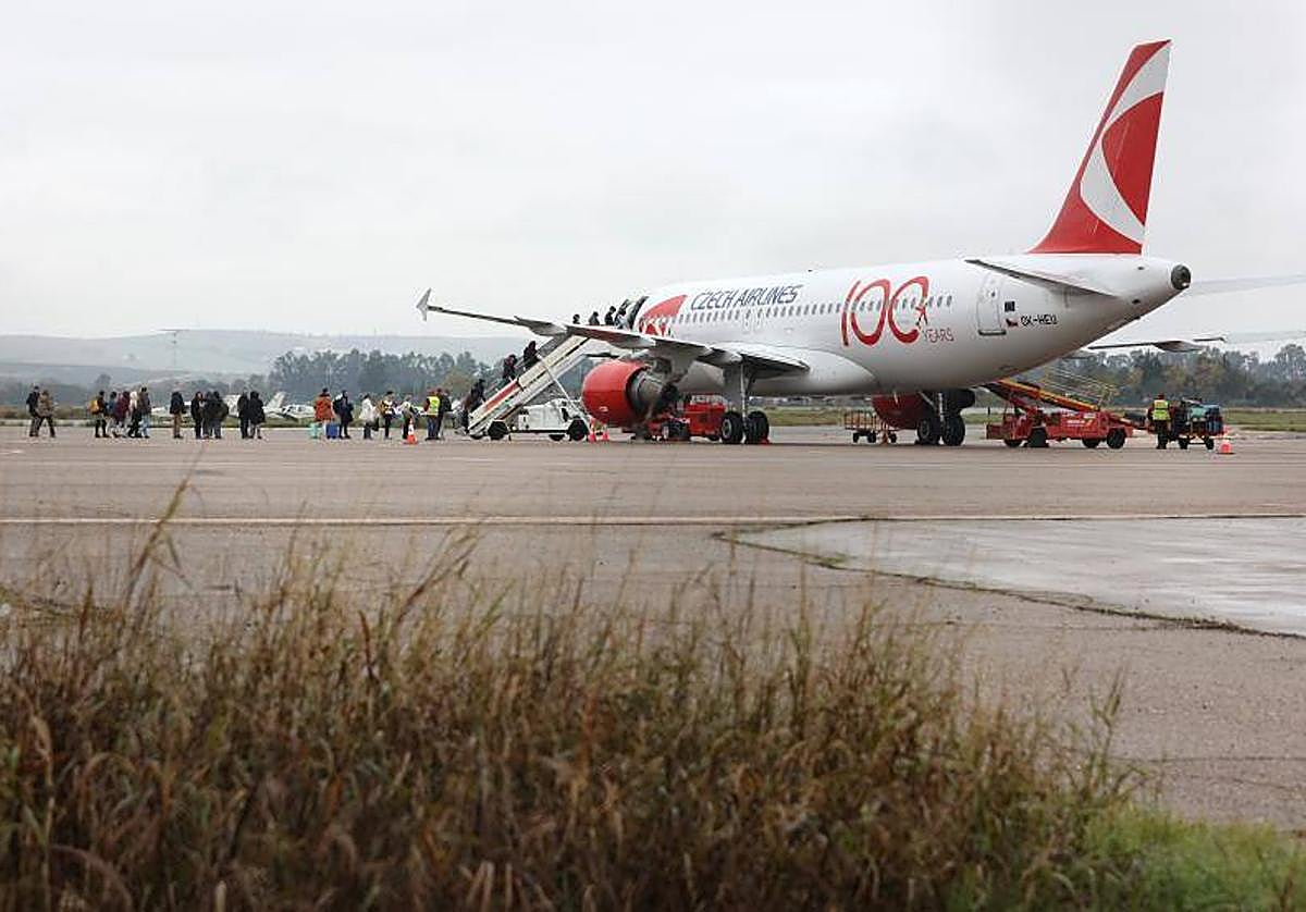 Vuelo comercial con destino a Praga dese el aeropuerto de Córdoba el pasado 6 de diciembre