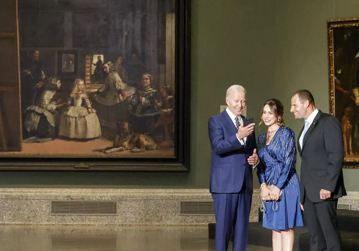 El presidente de EE.UU., Joe Biden, en el Museo del Prado durante la Cumbre de la OTAN en Madrid