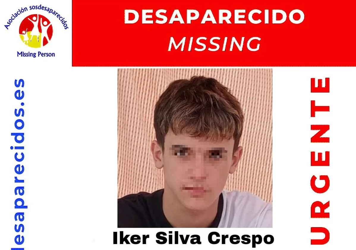 Iker Silva Crespo, un niño de 14 años de edad ha desaparecido en Vigo