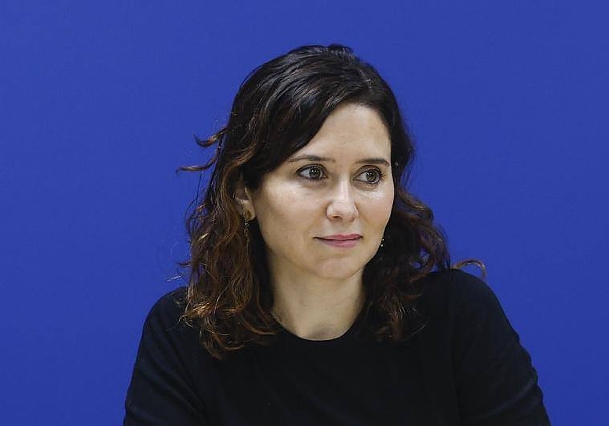 La presidenta madrileña, Isabel Díaz Ayuso