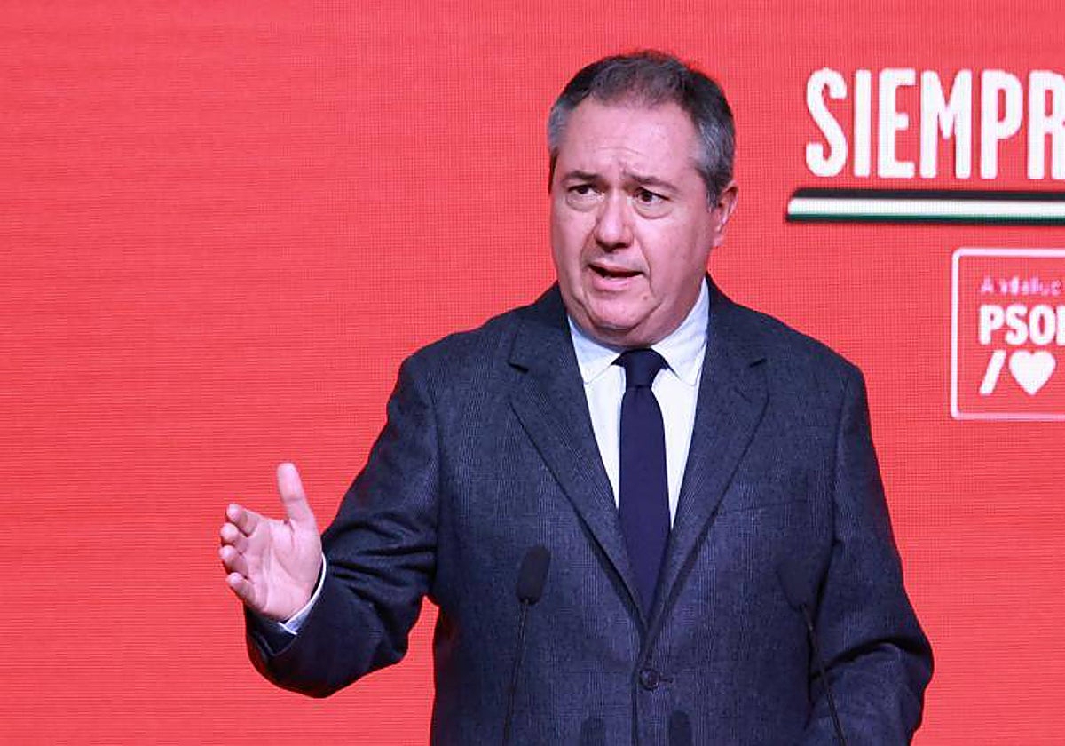 El secretario general del PSOE-A, Juan Espadas