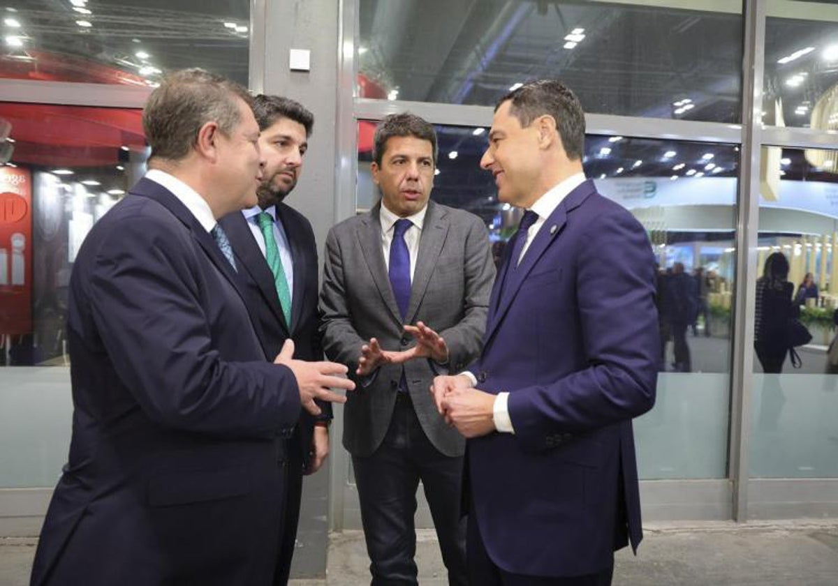 García-Page, López Miras, Mazón y Moreno el miércoles en Fitur