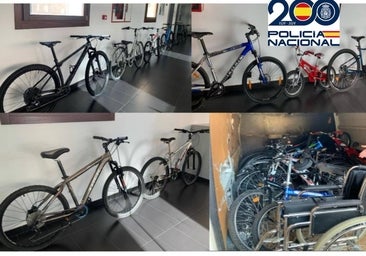 Detenido un fontanero por robar 27 bicicletas en las casas en las que hacia los trabajos