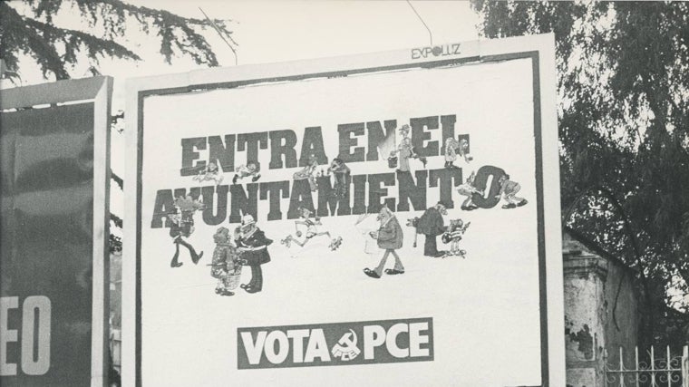 Cartel del PCE en las elecciones municipales de 1979