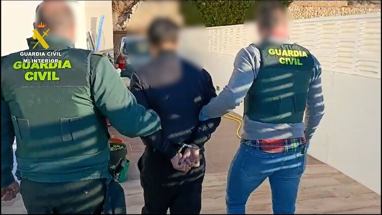 Un enganche ilegal a la red eléctrica guía a la Guardia Civil hasta el cultivo de 768 plantas de marihuana de dos primos en Alicante