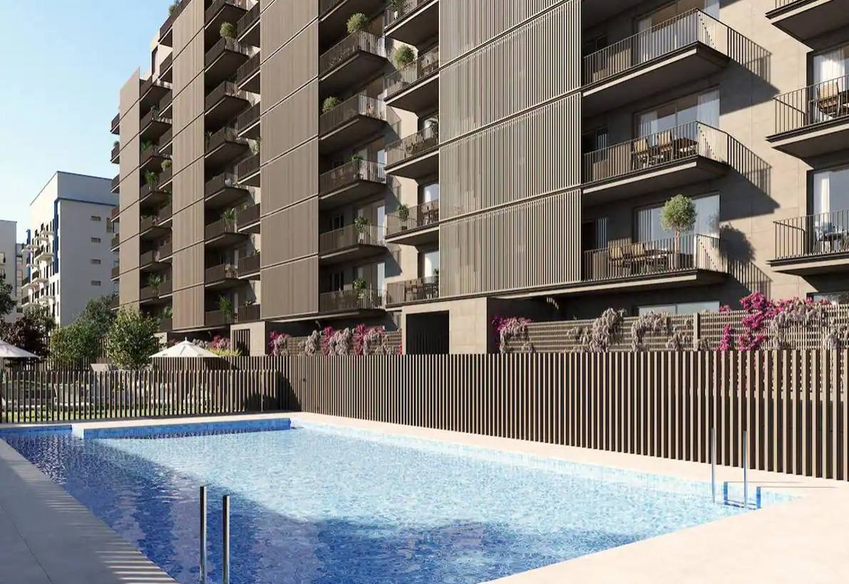 Infografía de una piscina en promoción en Córdoba