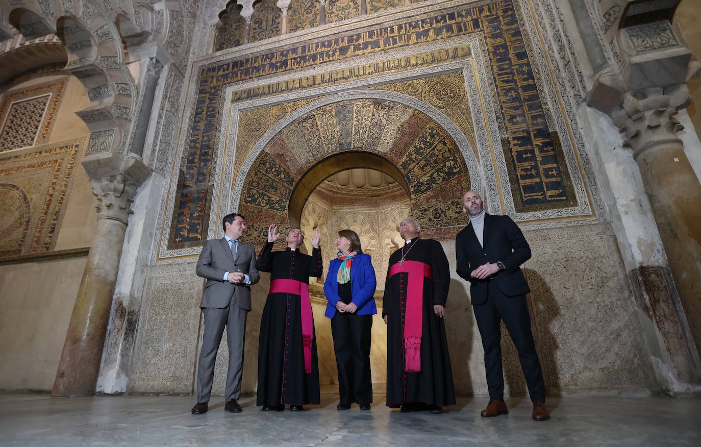 Fotos: el inicio de la restauración de la maqsura de la Mezquita-Catedral de Córdoba