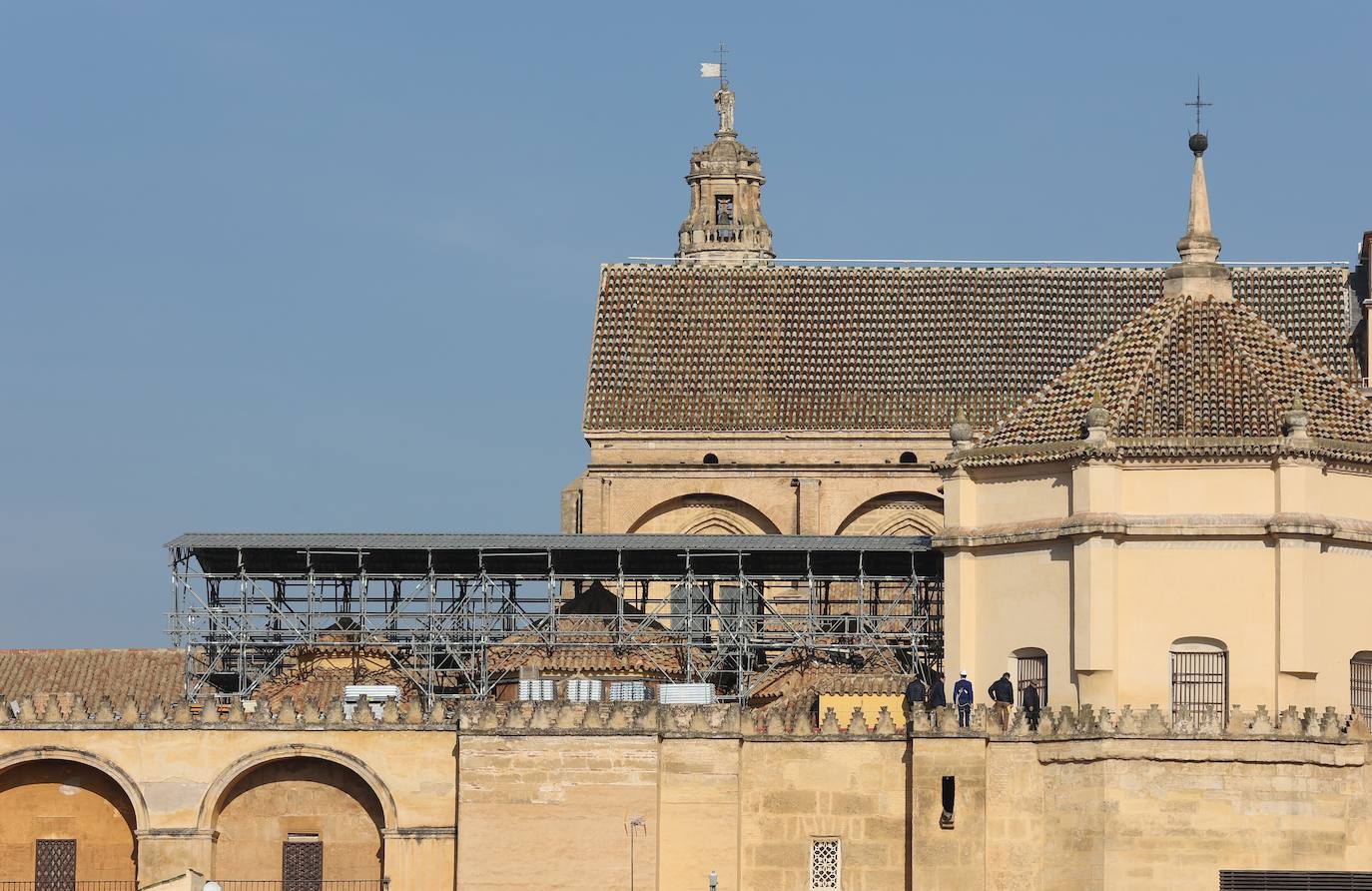 Fotos: el inicio de la restauración de la maqsura de la Mezquita-Catedral de Córdoba