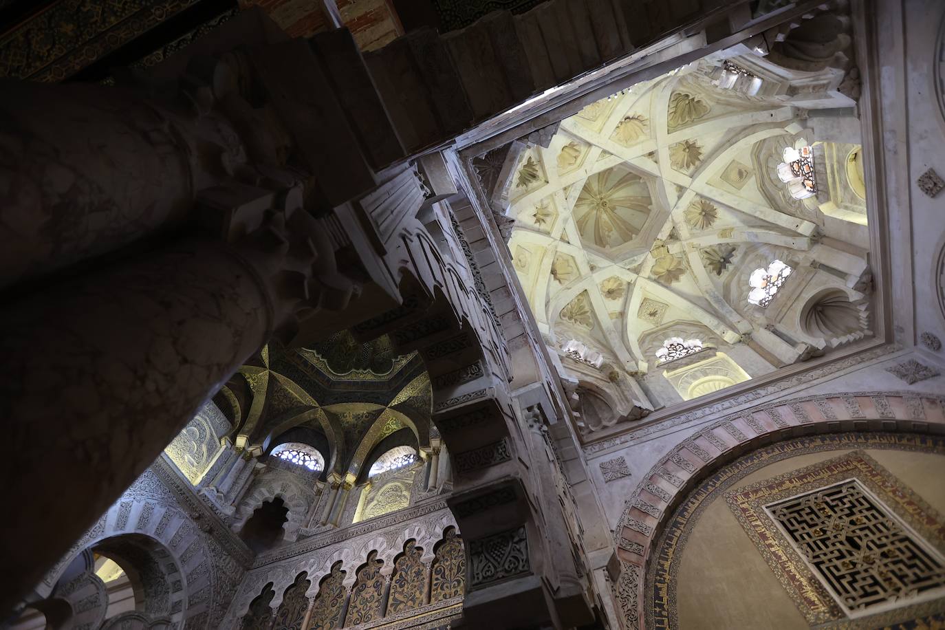 Fotos: el inicio de la restauración de la maqsura de la Mezquita-Catedral de Córdoba