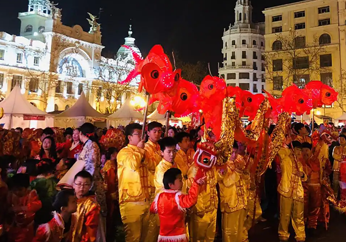 Imagen de archivo de la Cabalgata por el Año Nuevo Chino en Valencia