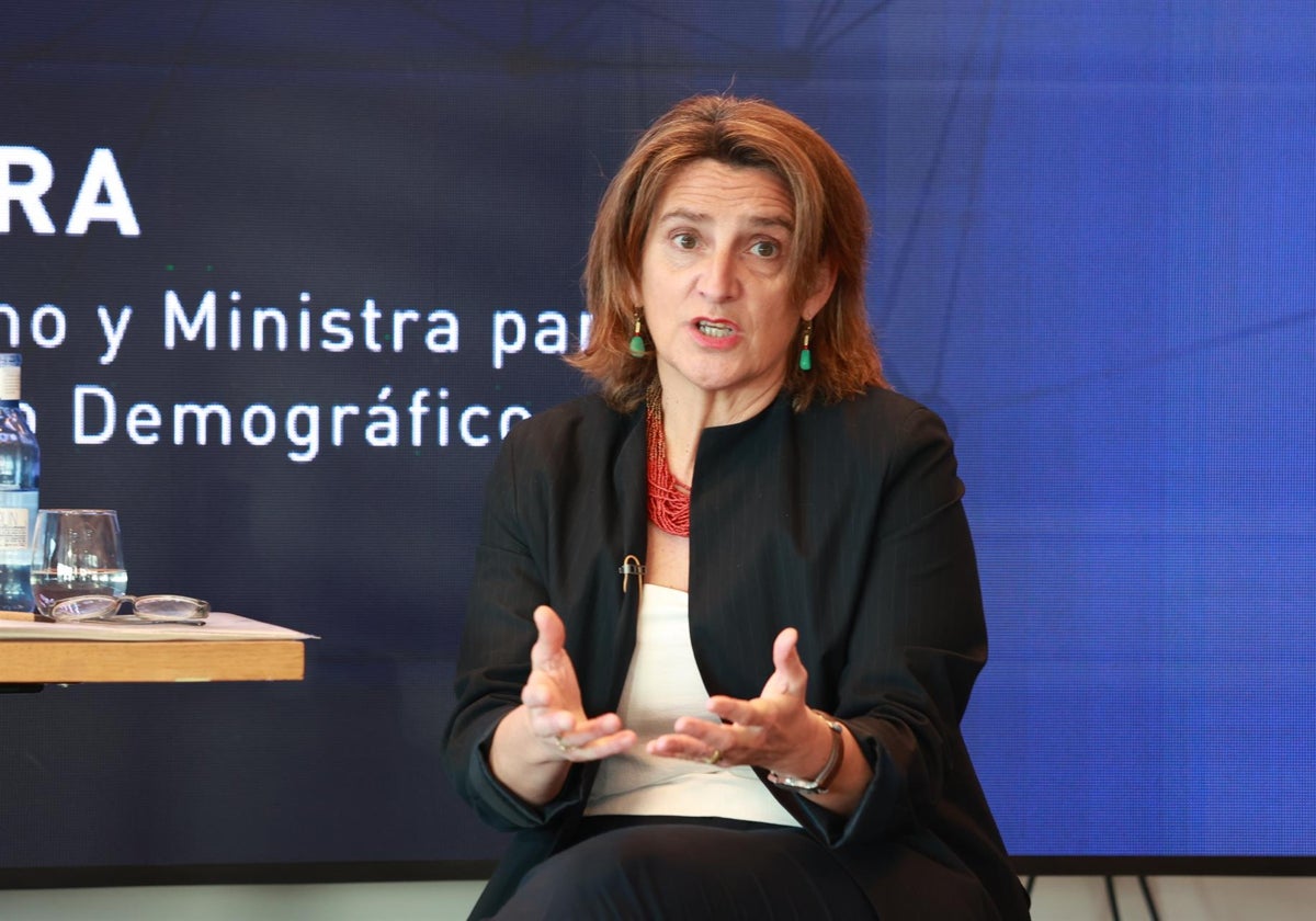 La ministra Teresa Ribera en los encuentros de la SER en Sevilla
