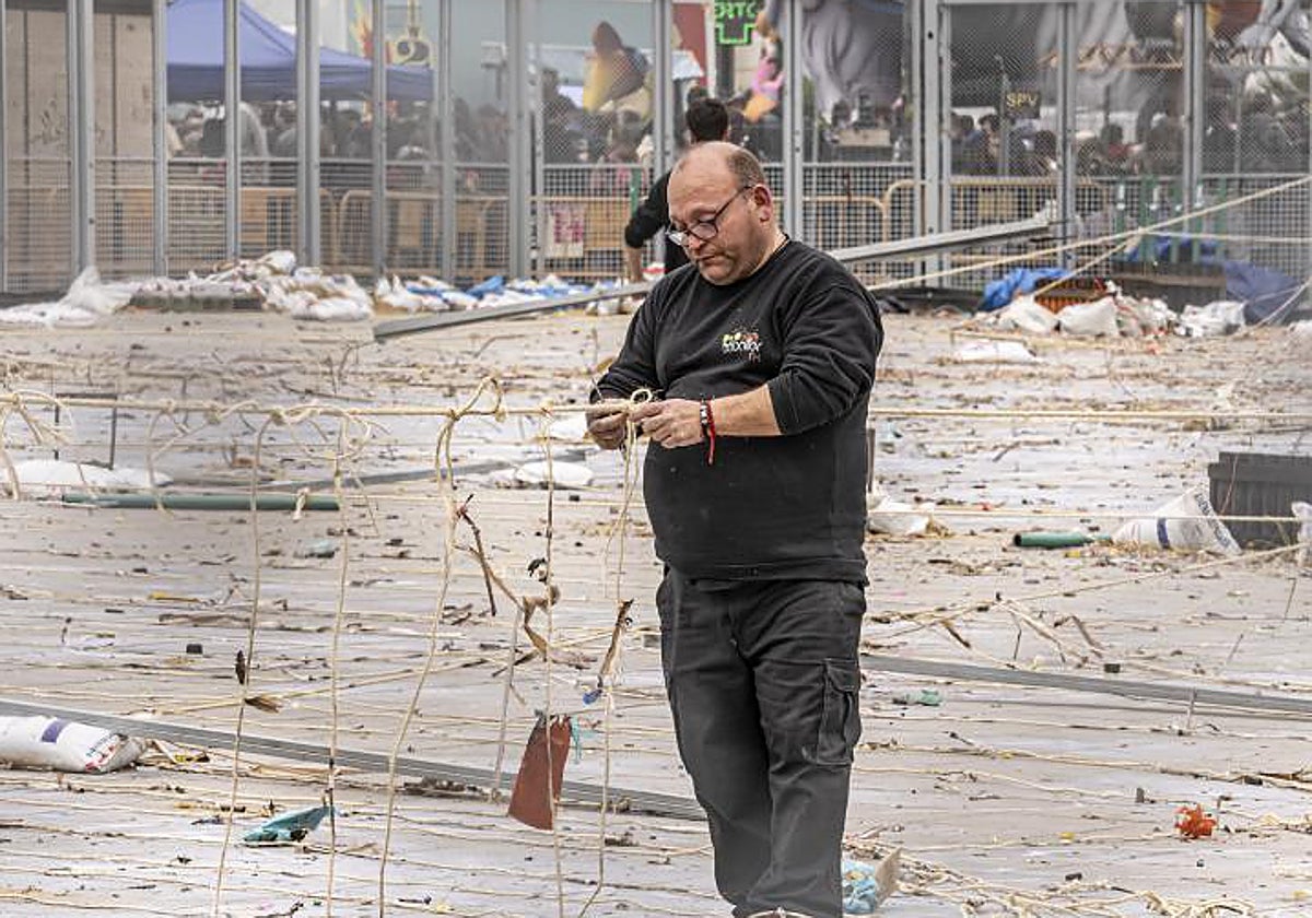 Imagen de una mascletá valenciana