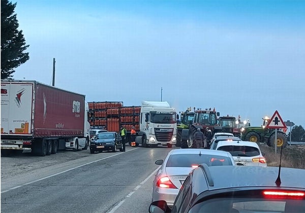 La provincia de Toledo, colapsada por la huelga de agricultores y ganaderos