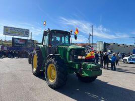 Agricultores ralentizan el tráfico entre Guadalajara y Marchamalo y las columnas de Molina y Sigüenza llegan a Alcolea