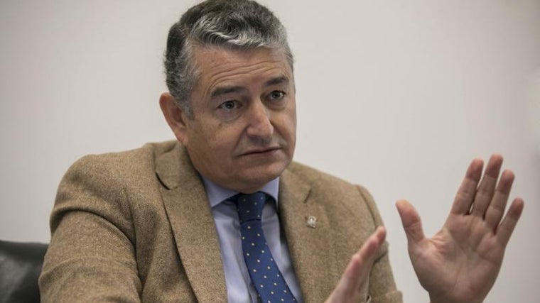 Antonio Sanz, durante la entrevista concedida a ABC