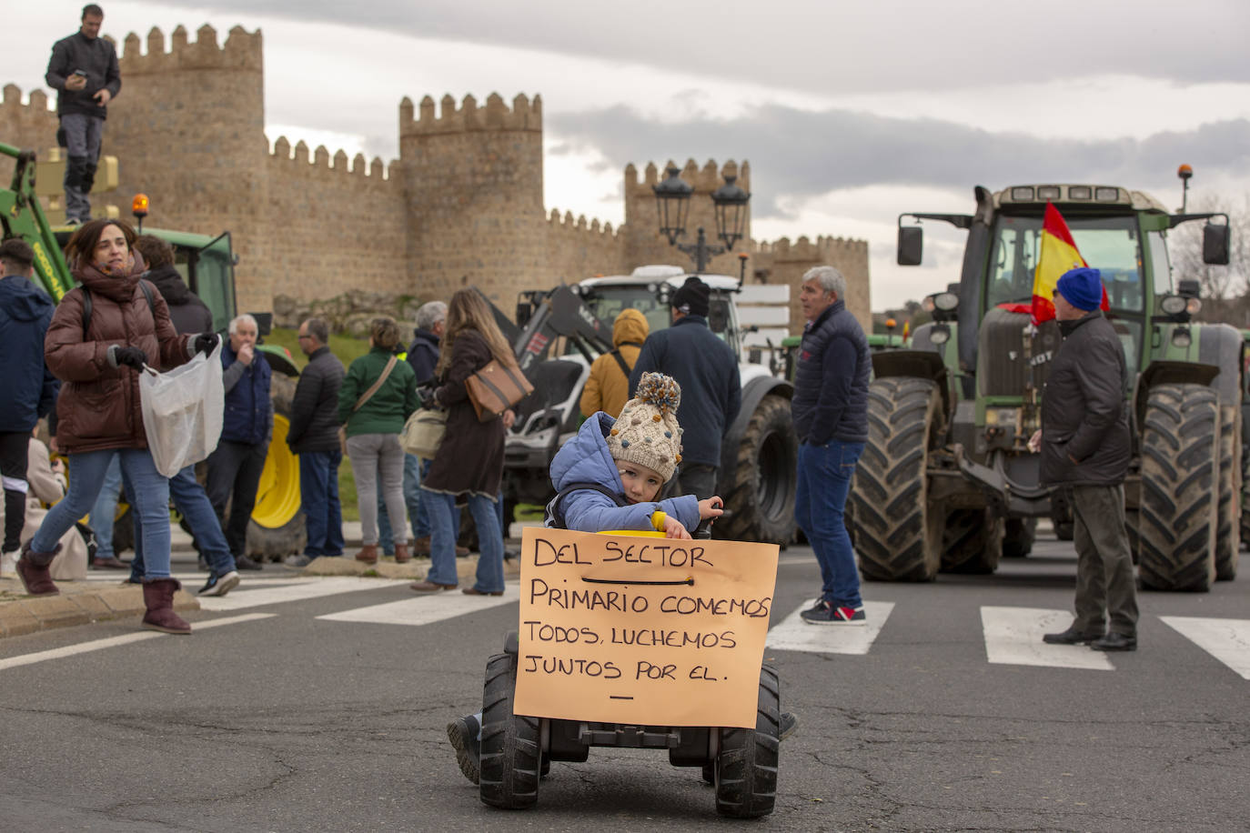 Movilización de los agricultores y ganaderos, en Ávila 