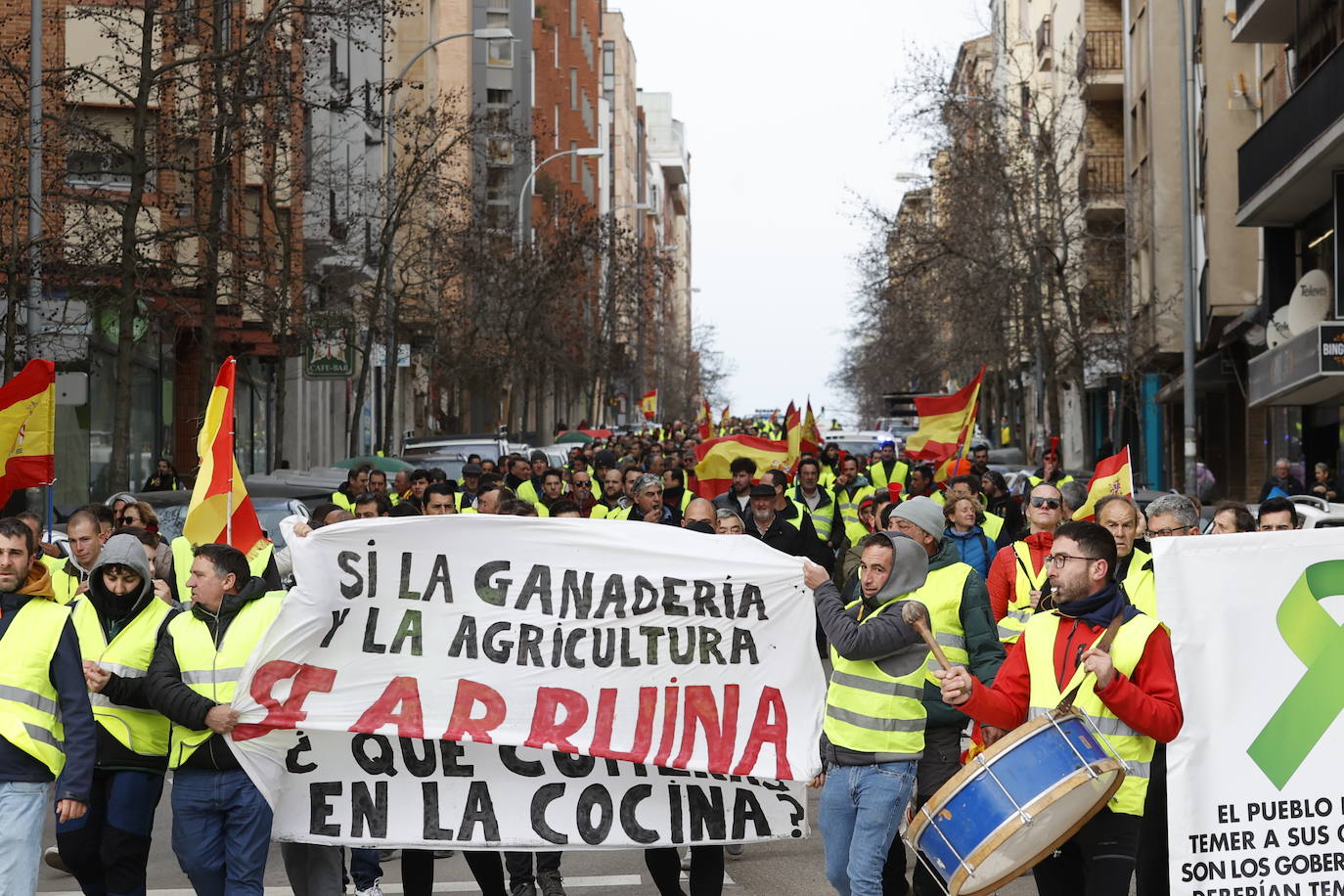 Manifestación de agricultores en Soria