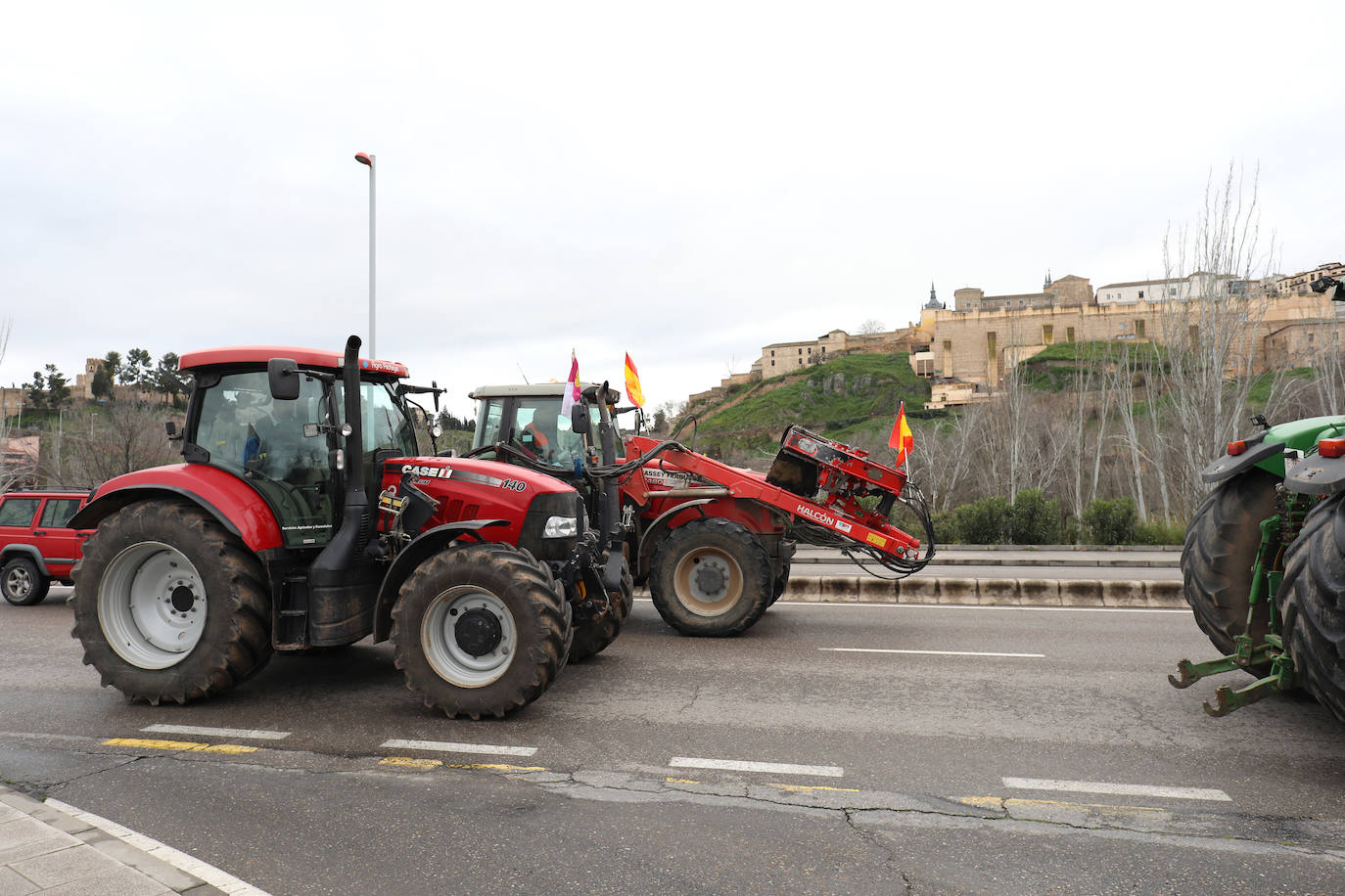 Las imágenes de la tractorada de este viernes en Toledo